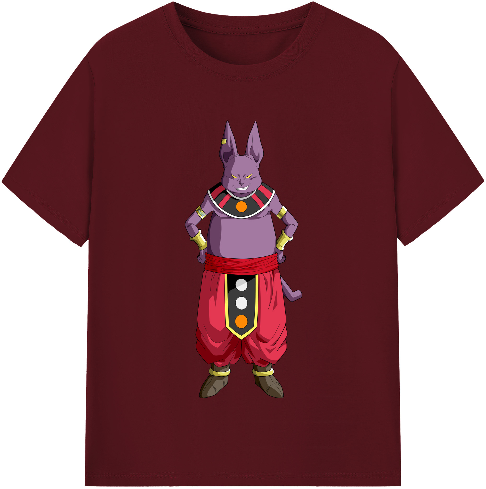 （画像用） ドラゴンボール シャンパ DRAGON BALL Champa 綿100％半袖Tシャツ（フロントプリント）